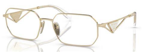 prada a53v|Prada PR A53V 5AK1O1 56 Gold Eyeglasses .